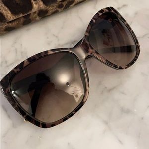 Dolce & Gabbana animal print cat eye sunglasses